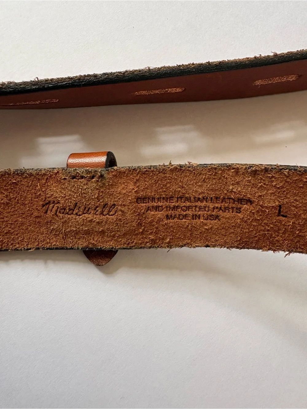 Madewell Backcountry English Saddle Leather Belt L Brown Western Equestrian Gold